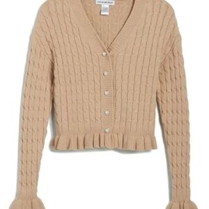 Cotton Emporium Women's Beige Cardigan